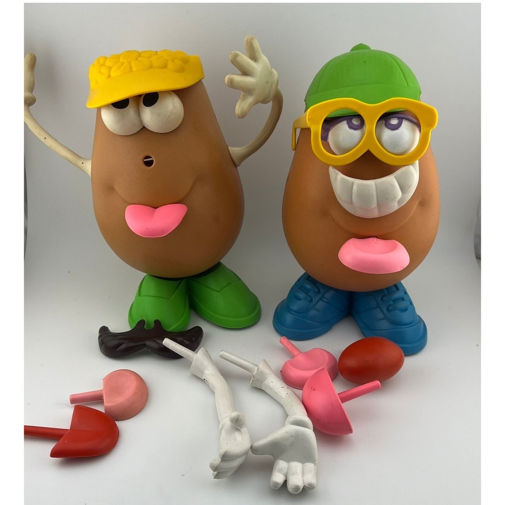 Vintage Mr Potato Head Lot Parts Pieces Accessories 1990s Hasbro Toy Bundle